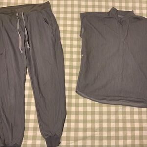 Figs Gray Women's Scrub Set